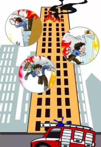 高楼发生火灾应该如何逃生-很美的