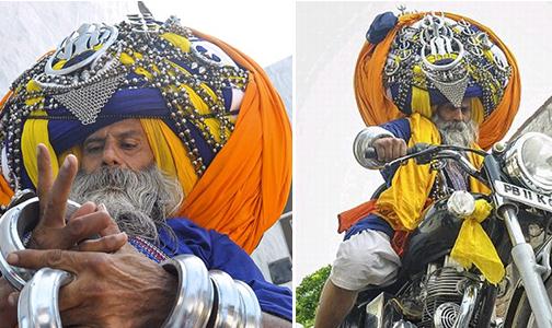 世界上最大包头巾：长645米重90斤-很美的