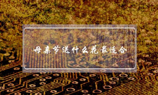母亲节送什么花最适合(这3种花最适合在母亲节送给妈妈)-很美的