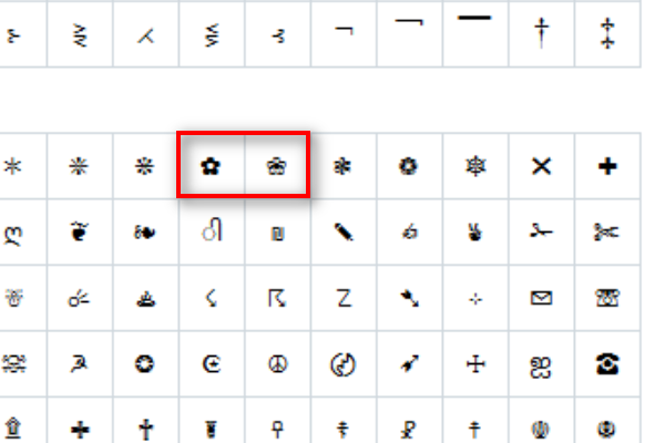 花瓣小尾巴的樱花符号-八芳集