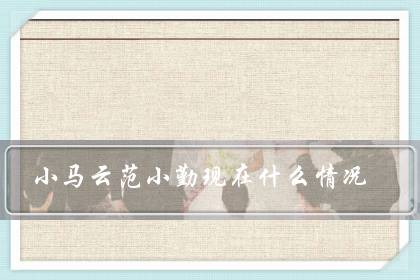 小马云范小勤现在什么情况?还在上学吗